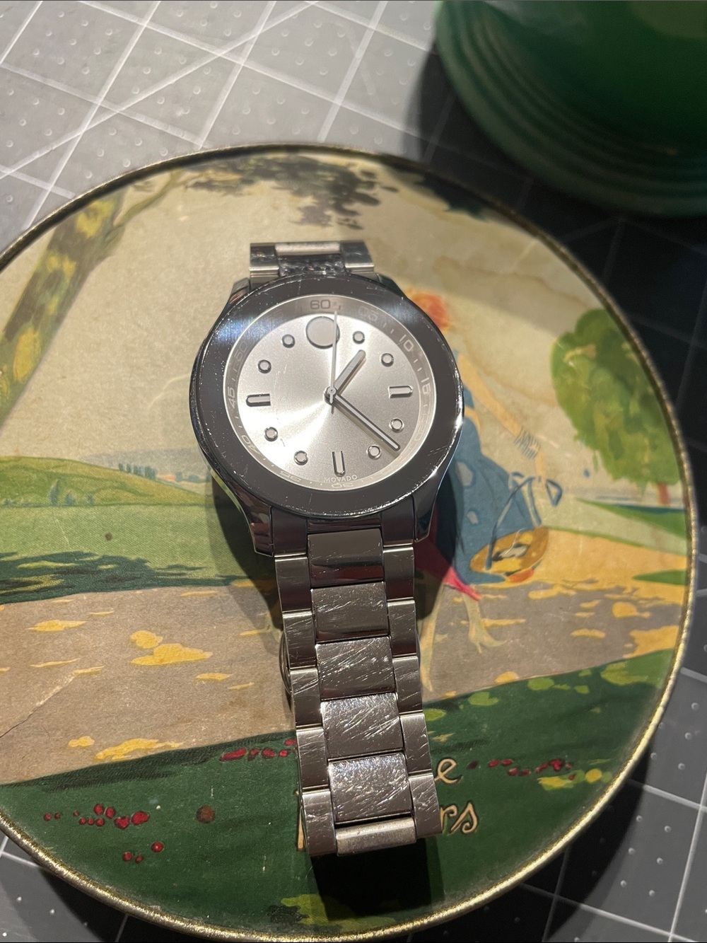 Stainless Movado BOLD watch